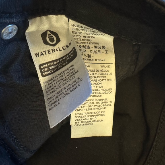 Levi's Black Flare Jeans - Picture 9 of 10